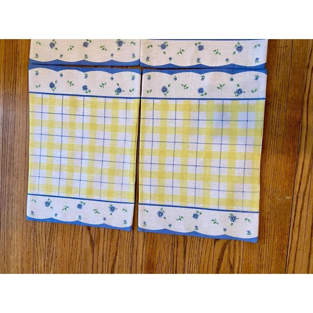 VTG pfaltzgraff SHELBY USA Set Teapot Towel Cushion Place Mats SET (9) Wash Seat